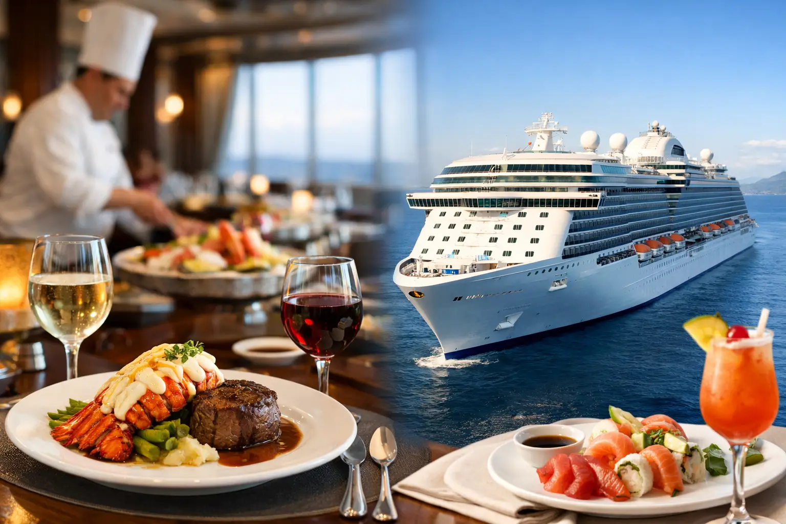 Royal Princess Cruise Ship Dining Options
