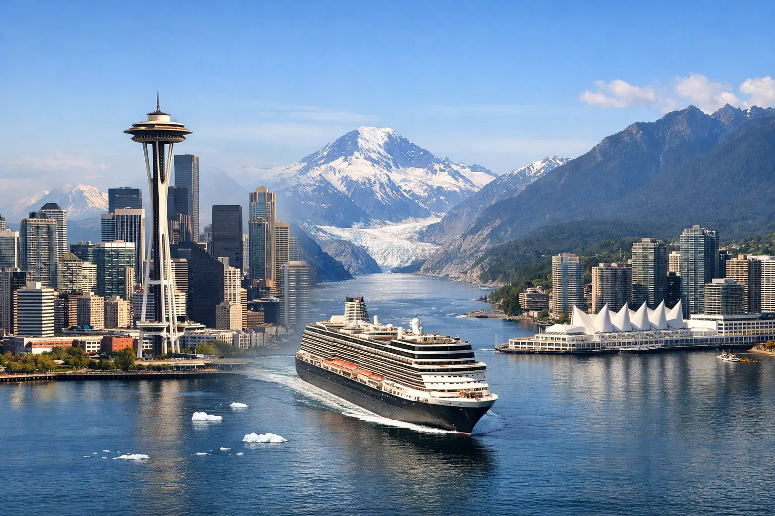 Seattle vs Vancouver Alaska Departure